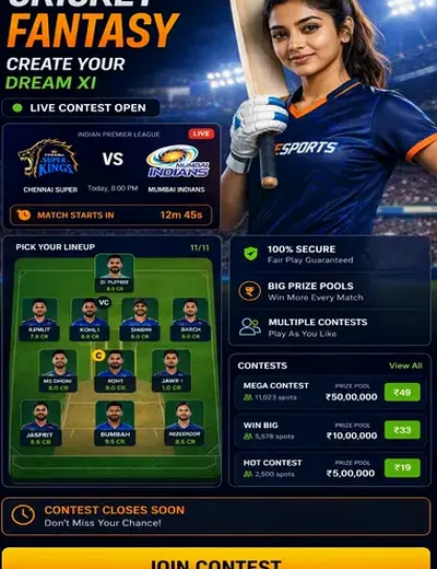 Rs9 (rs 9 india) fantasy cricket & matchday visual 3